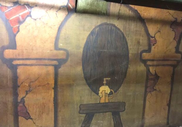 Prohibition art mural found during Cartwheel Arts' exclusive 